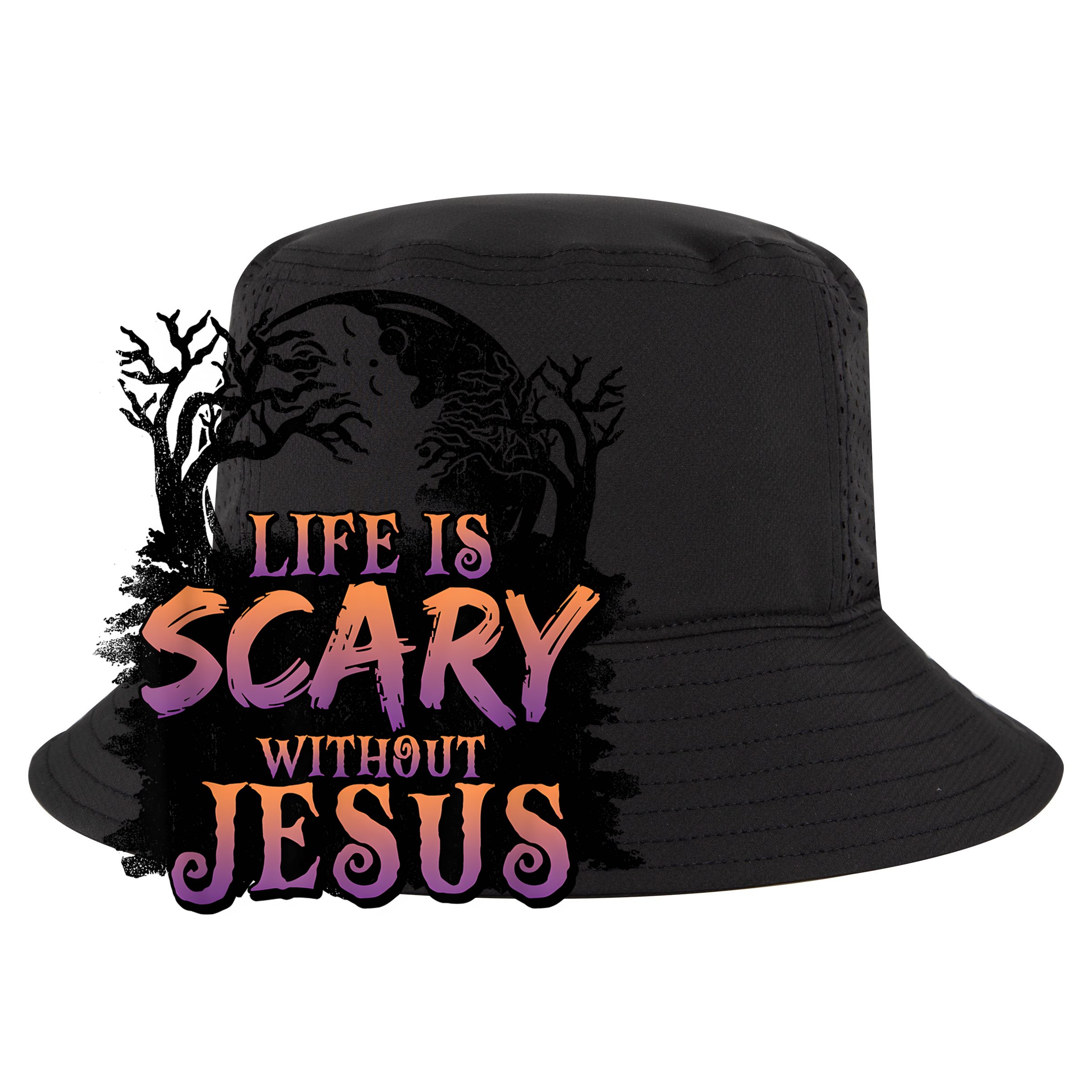 Life Is Scary Without Jesus Funny Halloween Christian 11oz C Handle Ceramic Mug