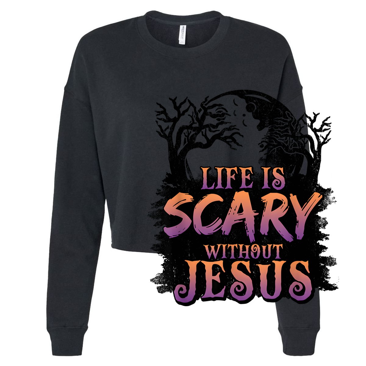 Life Is Scary Without Jesus Funny Halloween Christian 11oz C Handle Ceramic Mug