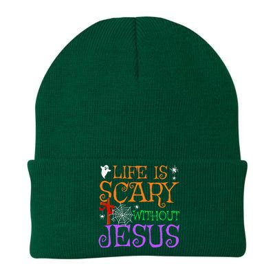 Life Is Scary Without Jesus Knit Cap Winter Beanie