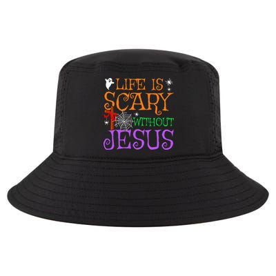 Life Is Scary Without Jesus Cool Comfort Performance Bucket Hat