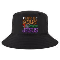 Life Is Scary Without Jesus Cool Comfort Performance Bucket Hat