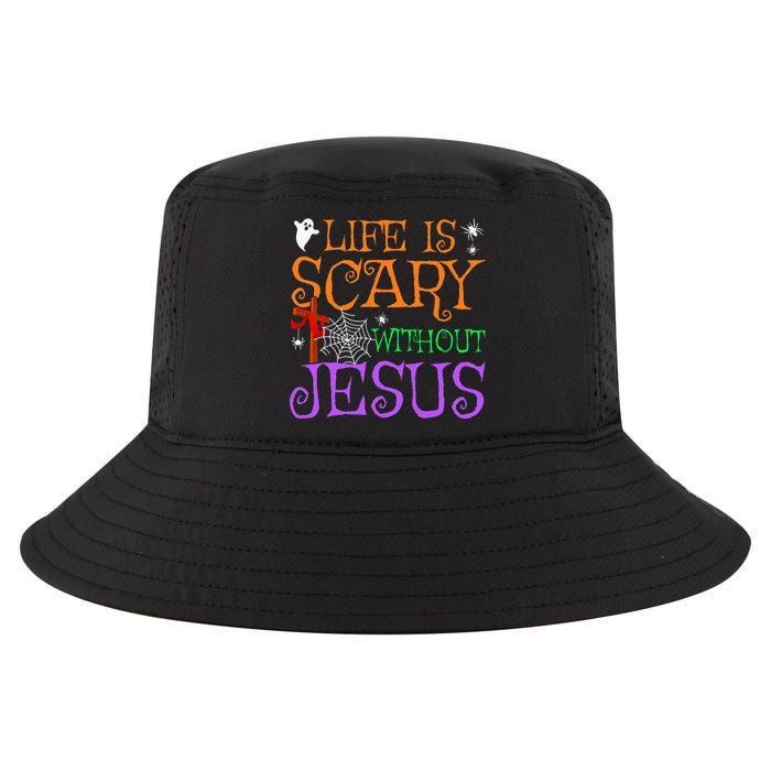 Life Is Scary Without Jesus Cool Comfort Performance Bucket Hat