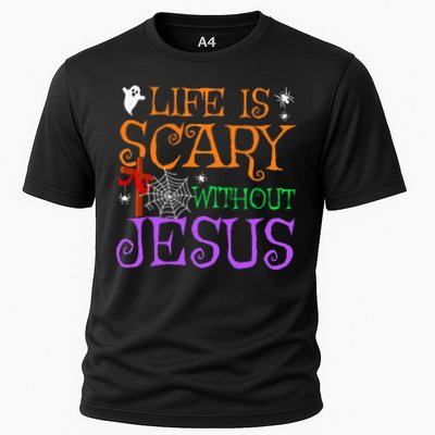Life Is Scary Without Jesus Cooling Performance Crew T-Shirt