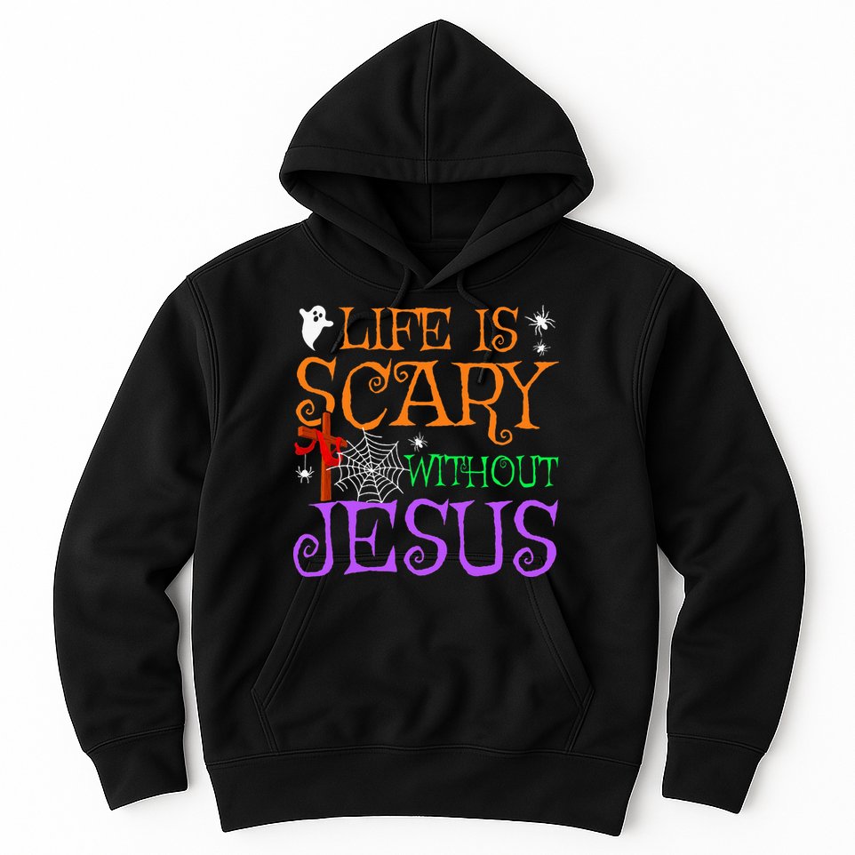 Life Is Scary Without Jesus Hoodie
