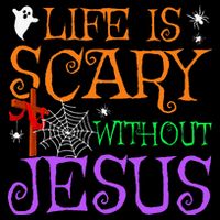 Life Is Scary Without Jesus Sustainable Bucket Hat