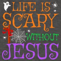 Life Is Scary Without Jesus Vector Backpack