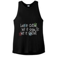 Let It Snow Let It Snow Let It Snow Ladies PosiCharge Tri-Blend Wicking Tank