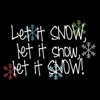 Let It Snow Let It Snow Let It Snow Drawstring Bag