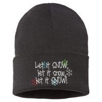 Let It Snow Let It Snow Let It Snow Sustainable Knit Beanie