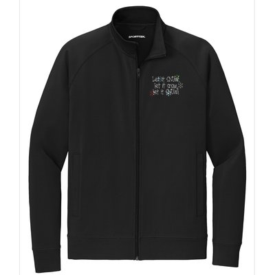 Let It Snow Let It Snow Let It Snow Stretch Full-Zip Cadet Jacket