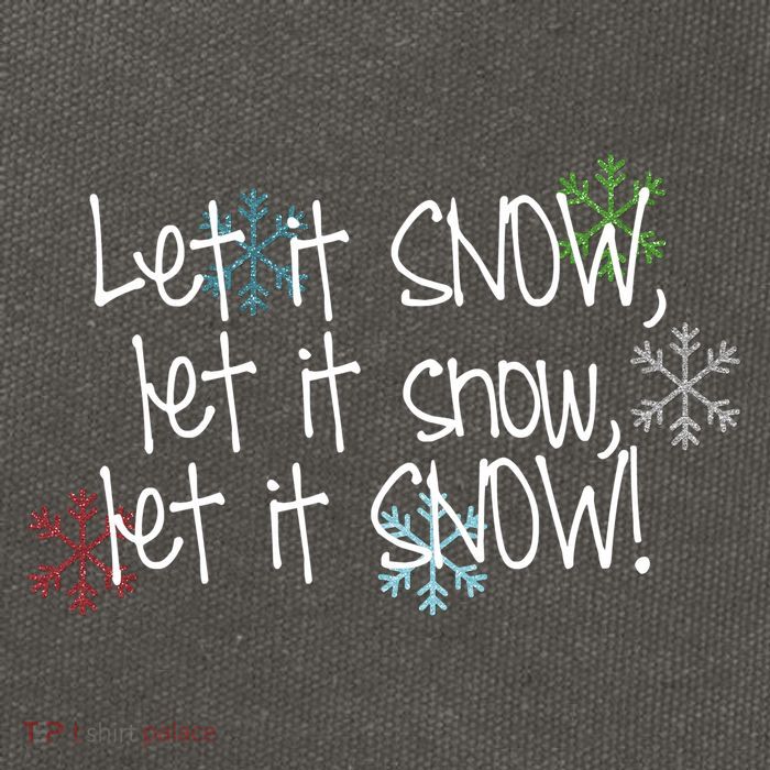 Let It Snow Let It Snow Let It Snow Cotton Canvas Backpack
