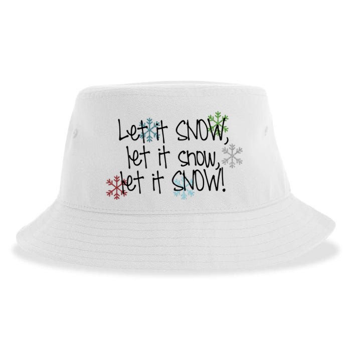 Let It Snow Let It Snow Let It Snow Sustainable Bucket Hat