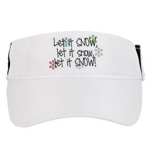 Let It Snow Let It Snow Let It Snow Adult Drive Performance Visor