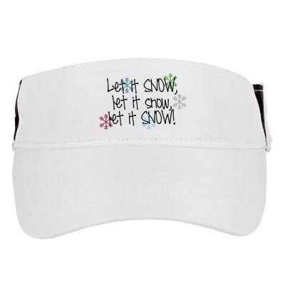 Let It Snow Let It Snow Let It Snow Adult Drive Performance Visor