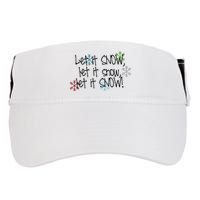 Let It Snow Let It Snow Let It Snow Adult Drive Performance Visor