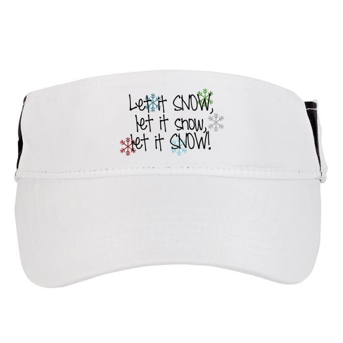 Let It Snow Let It Snow Let It Snow Adult Drive Performance Visor
