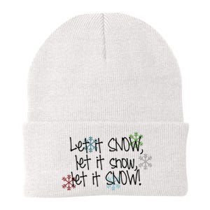 Let It Snow Let It Snow Let It Snow Knit Cap Winter Beanie