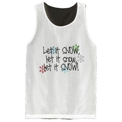 Let It Snow Let It Snow Let It Snow Mesh Reversible Basketball Jersey Tank