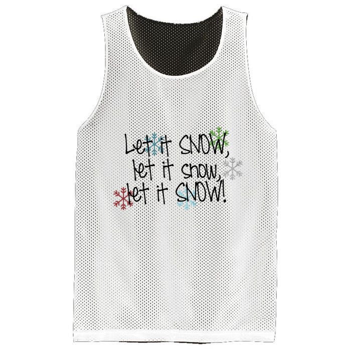 Let It Snow Let It Snow Let It Snow Mesh Reversible Basketball Jersey Tank