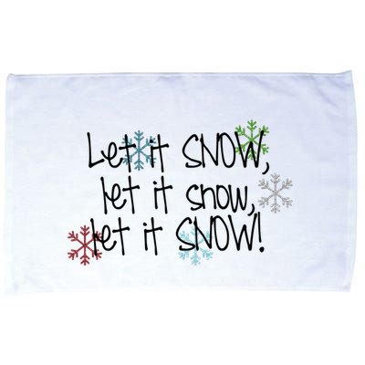 Let It Snow Let It Snow Let It Snow Microfiber Hand Towel