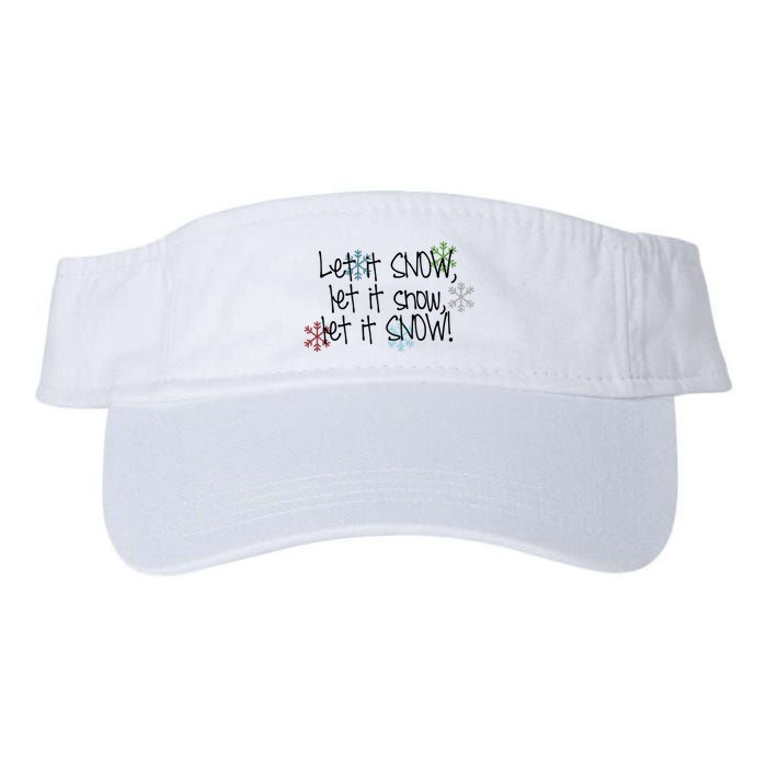 Let It Snow Let It Snow Let It Snow Visor
