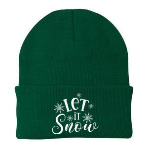 Let It Snow Funny Christmas Knit Cap Winter Beanie