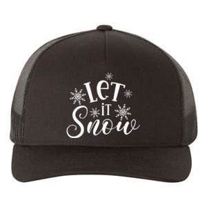 Let It Snow Funny Christmas Yupoong Adult 5-Panel Trucker Hat