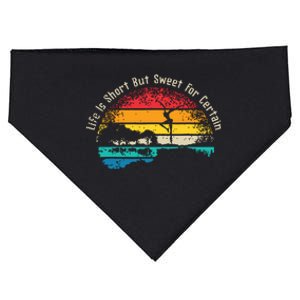 Life Is Short Guitar But Sweet For Certain USA-Made Doggie Bandana