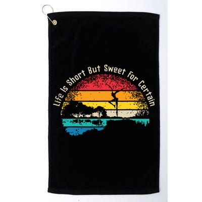 Life Is Short Guitar But Sweet For Certain Golf Towel
