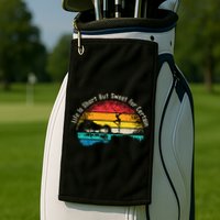 Life Is Short Guitar But Sweet For Certain Golf Towel