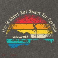 Life Is Short Guitar But Sweet For Certain Cotton Canvas Backpack