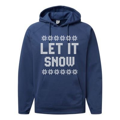 Let It Snow Christmas Meaningful Gift Performance Fleece Hoodie