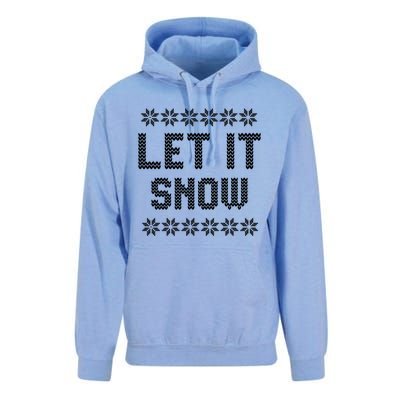 Let It Snow Christmas Meaningful Gift Unisex Surf Hoodie