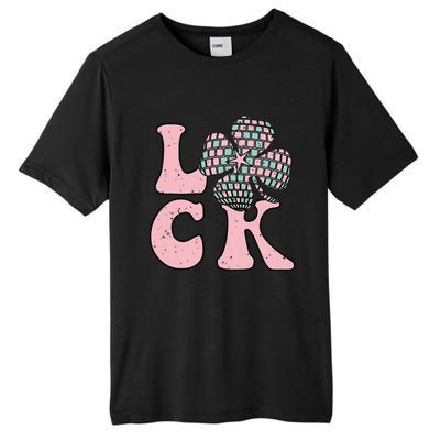 Lucky Irish Shamrock Disco Clover Leaf Saint Patrick's Day Tall Fusion ChromaSoft Performance T-Shirt