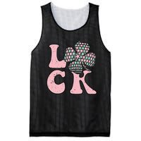 Lucky Irish Shamrock Disco Clover Leaf Saint Patrick's Day Mesh Reversible Basketball Jersey Tank