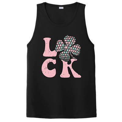 Lucky Irish Shamrock Disco Clover Leaf Saint Patrick's Day PosiCharge Competitor Tank