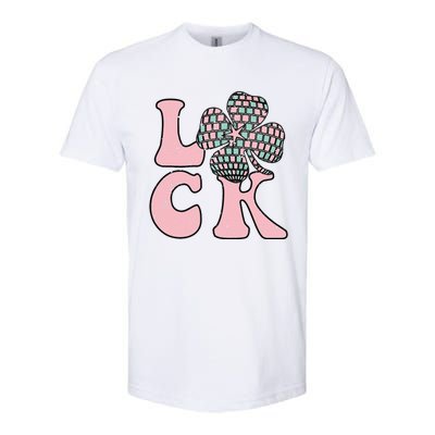 Lucky Irish Shamrock Disco Clover Leaf Saint Patrick's Day Softstyle CVC T-Shirt