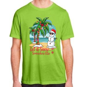 Let It Snow… Somewhere Else – Tropical Christmas Fun Adult ChromaSoft Performance T-Shirt