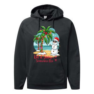 Let It Snow… Somewhere Else – Tropical Christmas Fun Performance Fleece Hoodie