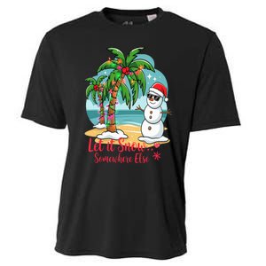 Let It Snow… Somewhere Else – Tropical Christmas Fun Cooling Performance Crew T-Shirt