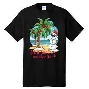 Let It Snow… Somewhere Else – Tropical Christmas Fun Tall T-Shirt