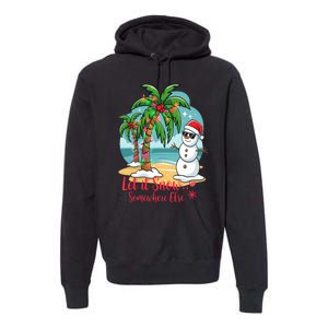 Let It Snow… Somewhere Else – Tropical Christmas Fun Premium Hoodie