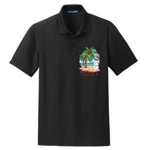 Let It Snow… Somewhere Else – Tropical Christmas Fun Dry Zone Grid Polo