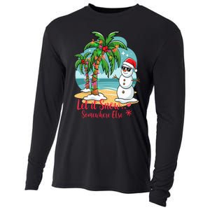 Let It Snow… Somewhere Else – Tropical Christmas Fun Cooling Performance Long Sleeve Crew