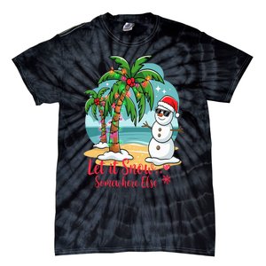 Let It Snow… Somewhere Else – Tropical Christmas Fun Tie-Dye T-Shirt