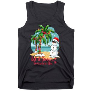 Let It Snow… Somewhere Else – Tropical Christmas Fun Tank Top