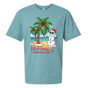 Let It Snow… Somewhere Else – Tropical Christmas Fun Sueded Cloud Jersey T-Shirt