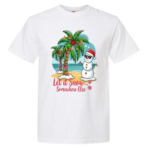 Let It Snow… Somewhere Else – Tropical Christmas Fun Garment-Dyed Heavyweight T-Shirt