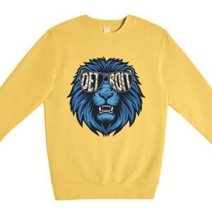 Lions Inspirational Strength And Courage Premium Crewneck Sweatshirt