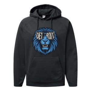 Lions Inspirational Strength And Courage Performance Fleece Hoodie